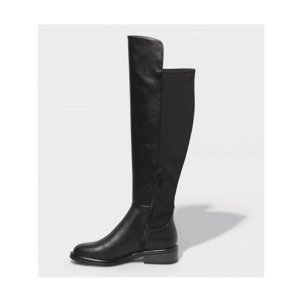 Women's Tall Hope Riding Side Zip Boots Black Size 6 - Picture 2 of 3